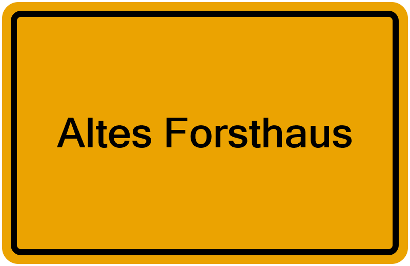Handelsregisterauszug Altes Forsthaus